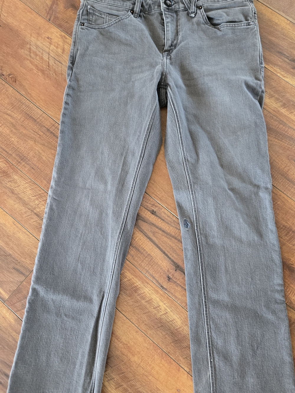 Men's Volcom Gray Solver Modern Straight Jeans